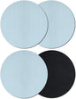 Sky Blue Thin Lines Coasters Set of 4, Absorbent Coasters by Unknown