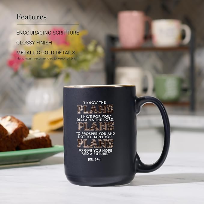 Christian Art Gifts Large Novelty Inspirational Ceramic Coffee & Tea Mug - Image 3