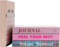 Velvet Medium | 4 PCS Faux Decorative Books for Home Decor | Not Real Books (Cardboard Boxes) | Coffee Table, Shelf Styling & Modern Aesthetic Accent Pieces for Living Room, Office