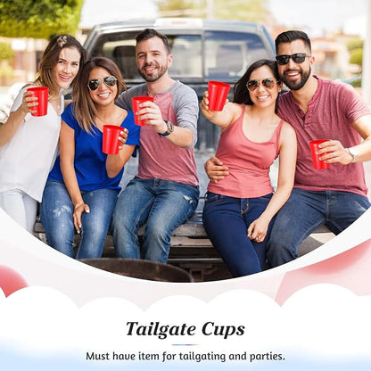 Mifoci 24 Pcs Stadium Plastic Cups Blank Reusable Drink Tumblers Bulk Stackable - Image 4