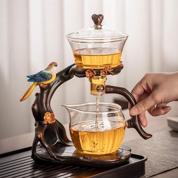 Kungfu Glass Tea Set Automatic Glass Teapot Set by zurucily