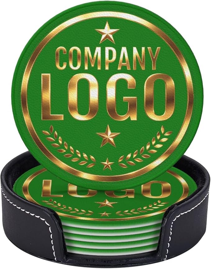 Custom Coaster with Logo by Handmade
