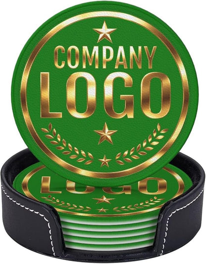 Custom Coaster with Logo by Handmade