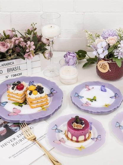 20PCS Purple Butterfly Plates - Image 6