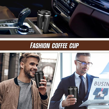 Sieral 4 Pcs 13 oz Travel Coffee Mug Insulated Reusable Coffee Cups - Image 6