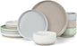 LIANYU 12 Piece Ceramic Dinnerware Set, Stoneware Dinner Dish Set by LIANYU