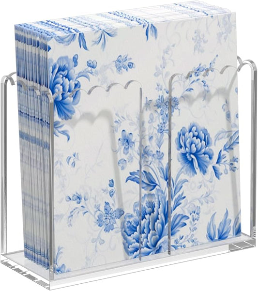 Transparent Acrylic Napkin Holder Clear Guest Paper Disposable Hand Towel Dispenser Tray Organizer For Table Home Kitchen Restaurant and Hotel Business