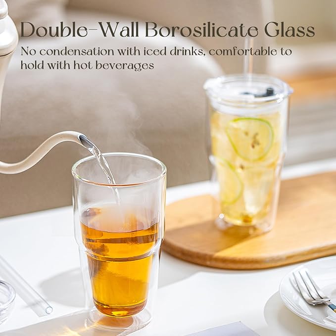 KEMORELA 16oz Clear Glass tumbler - Image 7