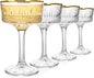 4Pcs Coupe Glasses, 10oz Crystal Martini Glasses by Unknown