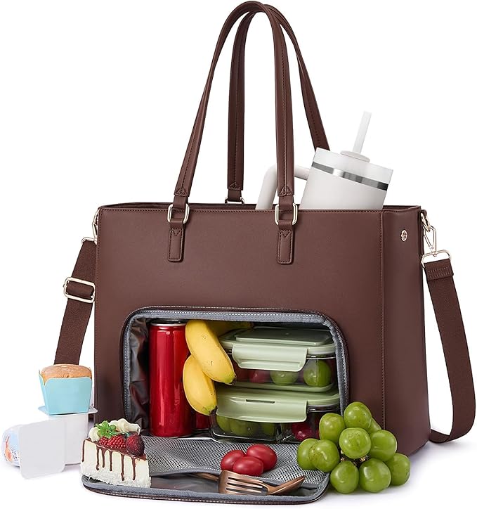LOVEVOOK Lunch Tote Bag for Women, 3 in 1 Work Bag by LOVEVOOK