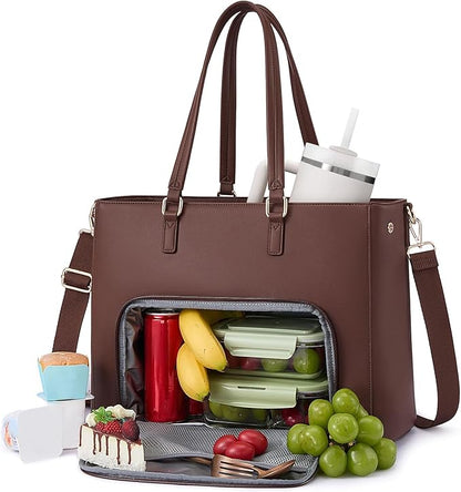 LOVEVOOK Lunch Tote Bag for Women, 3 in 1 Work Bag by LOVEVOOK