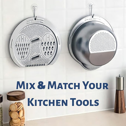 DOPMEP Rice Washer Strainer Bowl Stainless Steel Colander - Image 7