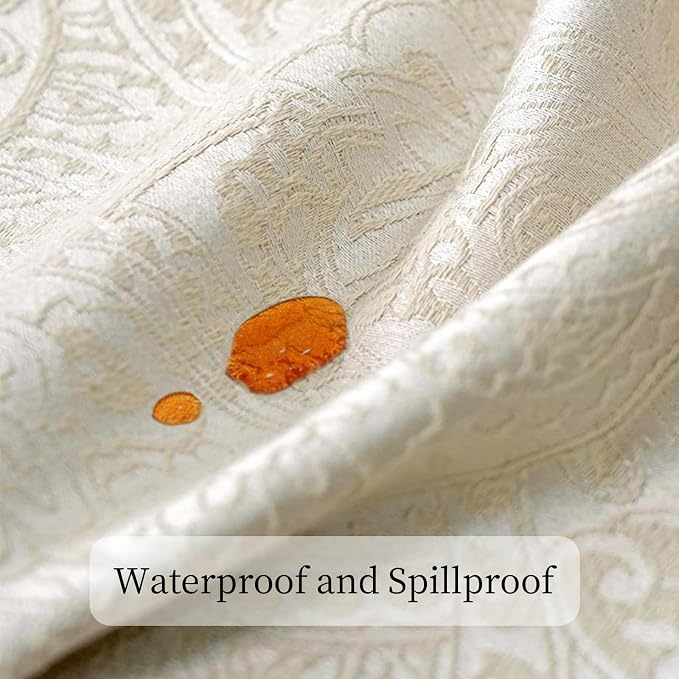 Waterproof Table Runner 12 x 90 Inch, Thick Jacquard Table Runners 90 Inches - Image 5