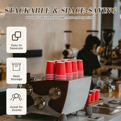 200 Pcs Mini Coffee Cups Brown Culture Cup 2oz Disposable Bathroom Cups Paper - Image 6