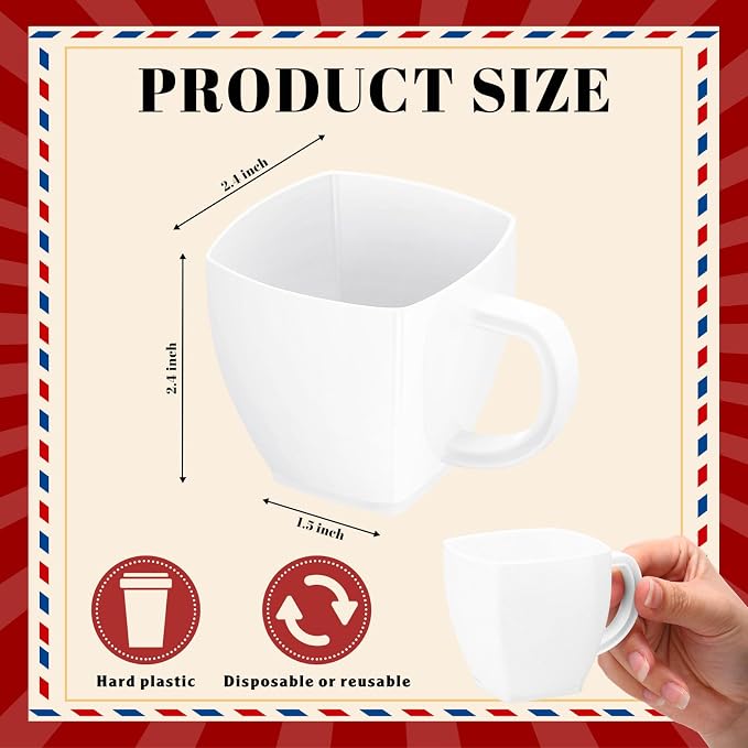 Amyhill 100 Pcs 5 oz Disposable Tea Cups Bulk - Image 2