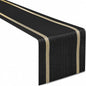 FAVE Woven Vinyl Table Runner Black Table Runner Woven by FAVE