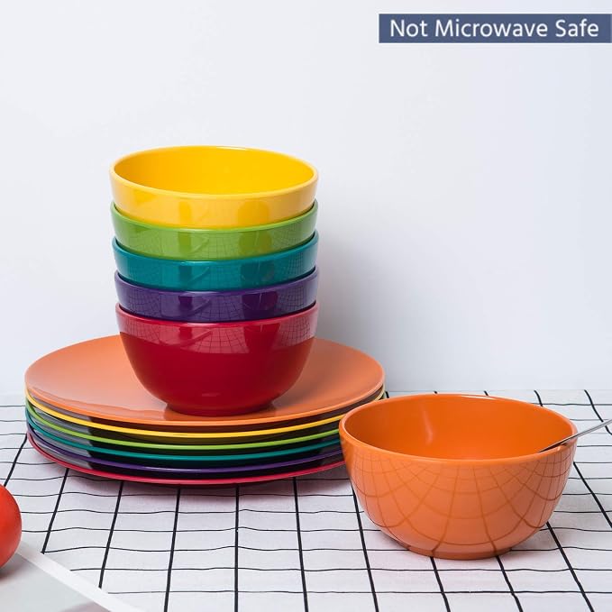 KX-WARE Melamine Bowls set - 28oz 6inch 100% Melamine Cereal/Soup/Salad Bowls - Image 5