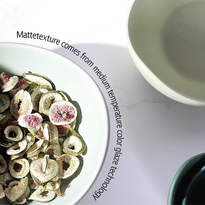 Notakia Salad Decorative Bowls Lotus Shaped Pasta Bowls Dishwasher Safe - Image 9