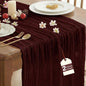 IVAPUPU Burgundy Red Table Runner 120 Inches by IVAPUPU