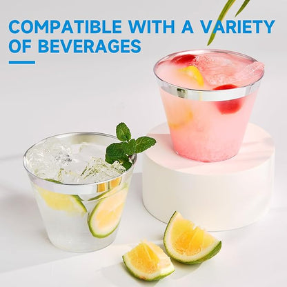 RACETOP Clear Plastic Cups, 9 oz, 200 Pack, Gatherings, and Festival Events - Image 7