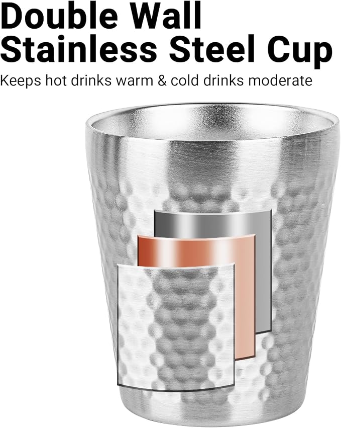 Adorila 10oz Stainless Steel Cups 4 Pack - Image 3