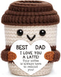 Positive Crochet Coffee Cup Dad Gift by OCCdesign