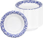 30 Count Paper Bowls 16 Oz, Large Bowls Disposable Heavy Duty, Microwave & by DTFMZOV