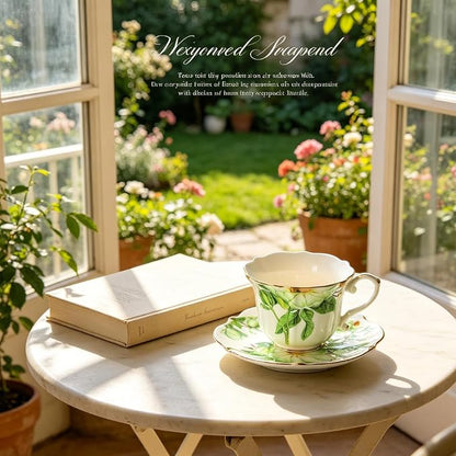 Vintage Floral Tea Cup and Saucer Set - Image 4