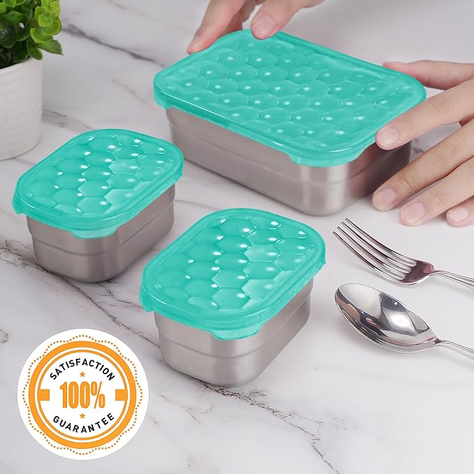 Small Stainless Steel Lunch Containers - Image 7