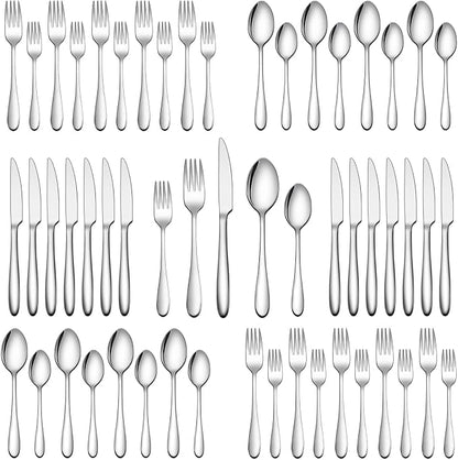 20-Piece Silverware Set, Wildone Stainless Steel Flatware Set Service by Wildone