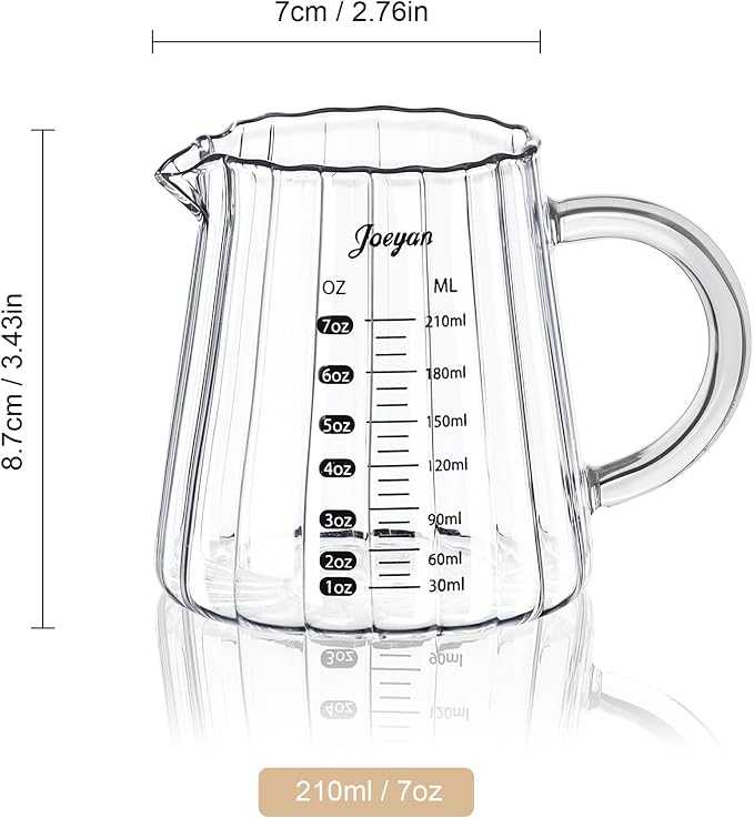 Joeyan 7 oz Glass Measuring Cups - Image 7