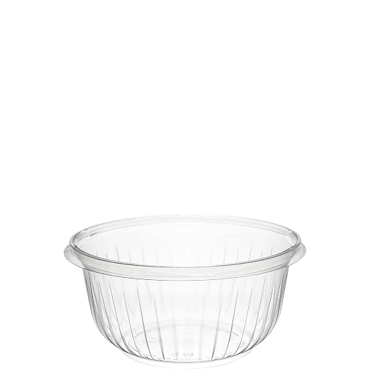 Dart PET16B 16 oz Clear PET Plastic Bowl | Freezer Safe, Crack Resistant by DART