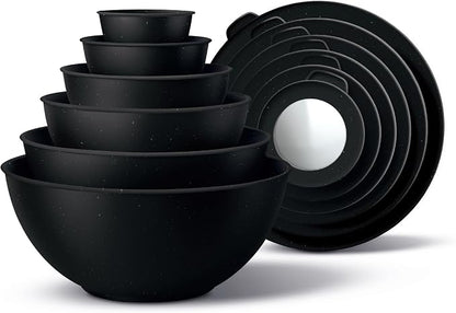 COOK WITH COLOR Mixing Bowls with TPR Lids by CookwithColor