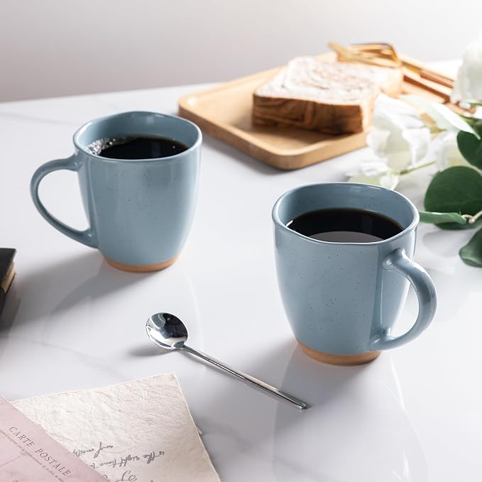 AmorArc 12oz Ceramic Coffee Mugs set of 6, Stylish Coffee Mugs - Image 5