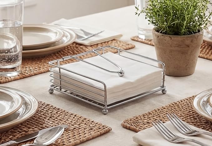 hiwafifi Napkin Holder for Table, Flat Napkin Dispenser - Image 3