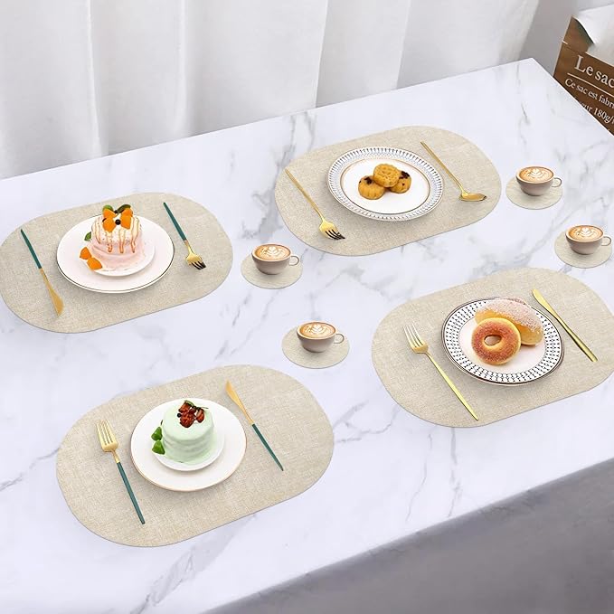 Faux Leather Placemats Set of 6 - Image 6