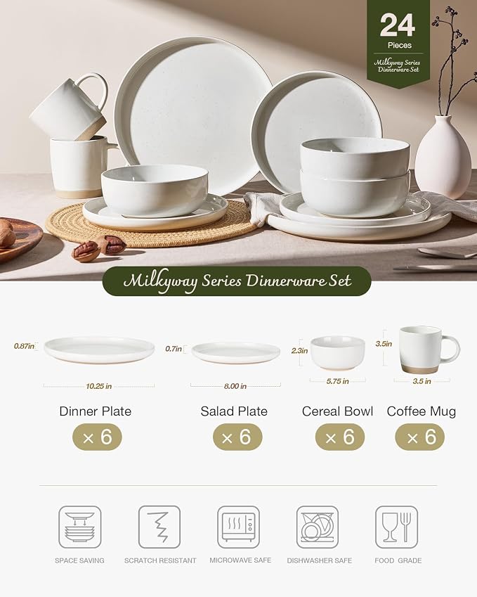 Famiware Milkyway 24-Piece Dinnerware Set - Image 2