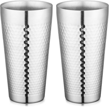 Beasea Stainless Steel Cups 19 oz, 2 Pack Large 18.6oz 550ml Stainless Steel by Beasea