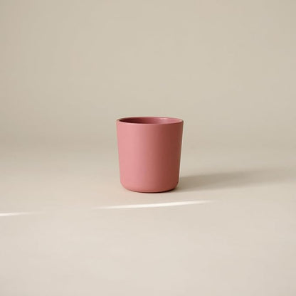 mushie Dinnerware Cups For Kids | Made in Denmark, Set of 2 (Dusty Rose)