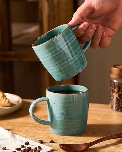famiware Coffee Mugs Set of 6, Meteor 13 oz Ceramic Mug Cup Set - Image 3