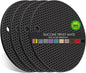 Silicone Trivets for Hot Pots and Pans, 0.31" Thick Trivet Mat for Hot Dishes by QPIXDIGITAL