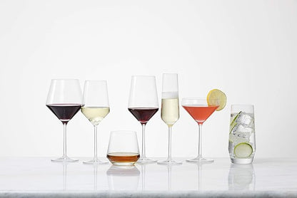 ZWIESEL GLAS Pure Champagne Glass (Set of 6), Champagne Flutes with Effervescent Point, Dishwasher-Safe Tritan Crystal Glasses, Made in Germany (10 Ounce)