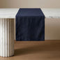 Solino Home 100% Pure Linen Table Runner Navy, Fete 14 x 144 Inch Long | Table by SolinoHome
