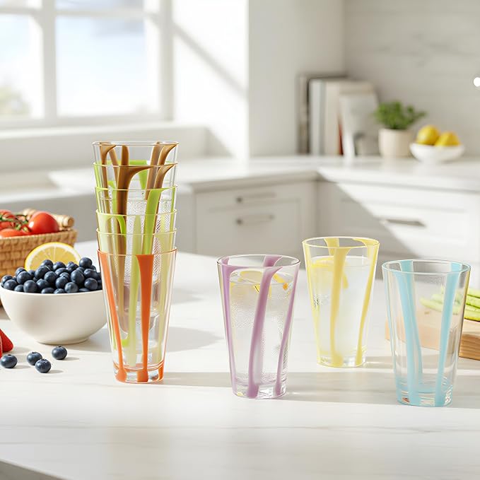 Plastic Cups Reusable 22oz Acrylic Glasses Drinkware - Image 5