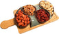 5-pc Porcelain Mini dip bowls for parties, Condiment serving tray, Mini Serving dishes for Olives, Nuts, Toppings; Ideal gift set for any occasion