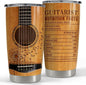 SANDJEST Guitar Tumbler Cup 20oz Insulated Stainless Steel Tumblers Coffee by SANDJEST