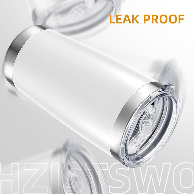 20oz Tumbler Bulk with Lid Stainless Steel Tumblers, 6 Pack | Leak Proof Lid - Image 4