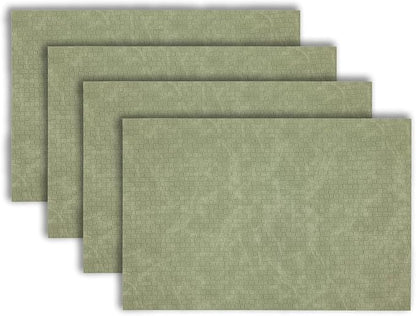 Placemats Set of 4 12" x 18" Heat-Resistant Table Mats for Dining Table Set for 4 Kitchen & Dining Room Decor Farmhouse, Boho, & Modern Style Easy to Clean, Durable & Stylish Table Decor