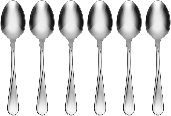 Oneida Silverware Set, Flight Everyday Flatware 6-Piece Teaspoons Set, Service by Oneida
