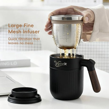 Tea Infuser Cup Doubles As Insulated Coffee Mug, Tea Cup - Image 3